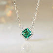 925 Sterling Silver 0.6 Carat Moissanite Pendant Necklace for Women