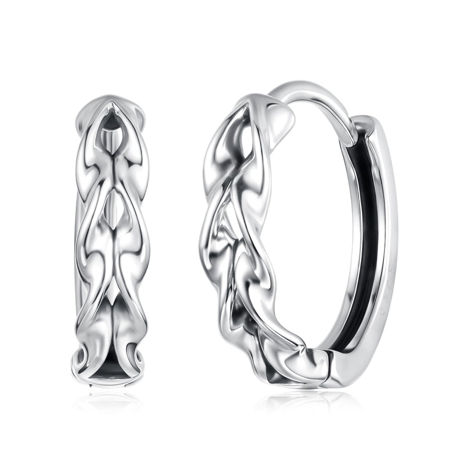 925 Sterling Silver Earrings for Women with Oxidized Finish