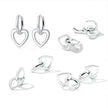 925 Sterling Silver Earrings for Women - Oxidized - 1.9x1.2cm