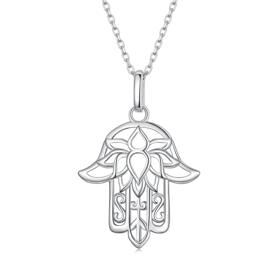 S925 Sterling Silver Plated Platinum Adjustable Necklace for Women
