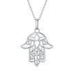 S925 Sterling Silver Plated Platinum Adjustable Necklace for Women