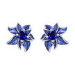 925 Sterling Silver Earrings with Enamel Process and Pavé Setting CZ
