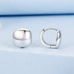 925 Sterling Silver Plated White Gold 10mm Earrings for Women