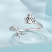 925 Sterling Silver Oxidized Silver 0.17cm Ring