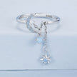 925 Sterling Silver Nano Opal Stone Ring for Women