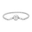 925 Sterling Silver Bracelet 19cm with CZ Stones for Women
