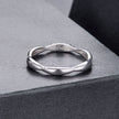 925 Sterling Silver Moissanite Ring with 0.15-0.2cm Gems for Women - Size 6