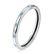 925 Sterling Silver Turquoise Oxidized Silver Ring Size 6 for Women