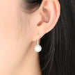 925 Sterling Silver Genuine Shell Pearl Earrings for Women