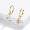 925 Sterling Silver Earrings with Pavé Setting CZ for Women