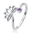 925 Sterling Silver Oxidized Pavé Setting CZ Ring for Women