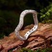 925 Sterling Silver White Gold Plated Moissanite Size 6 Ring for Women