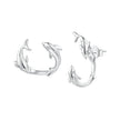 S925 Sterling Silver Rose Gold Plated Zircon Earrings