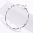 925 Sterling Silver Adjustable Bracelet Style Nan Size 17cm for Men