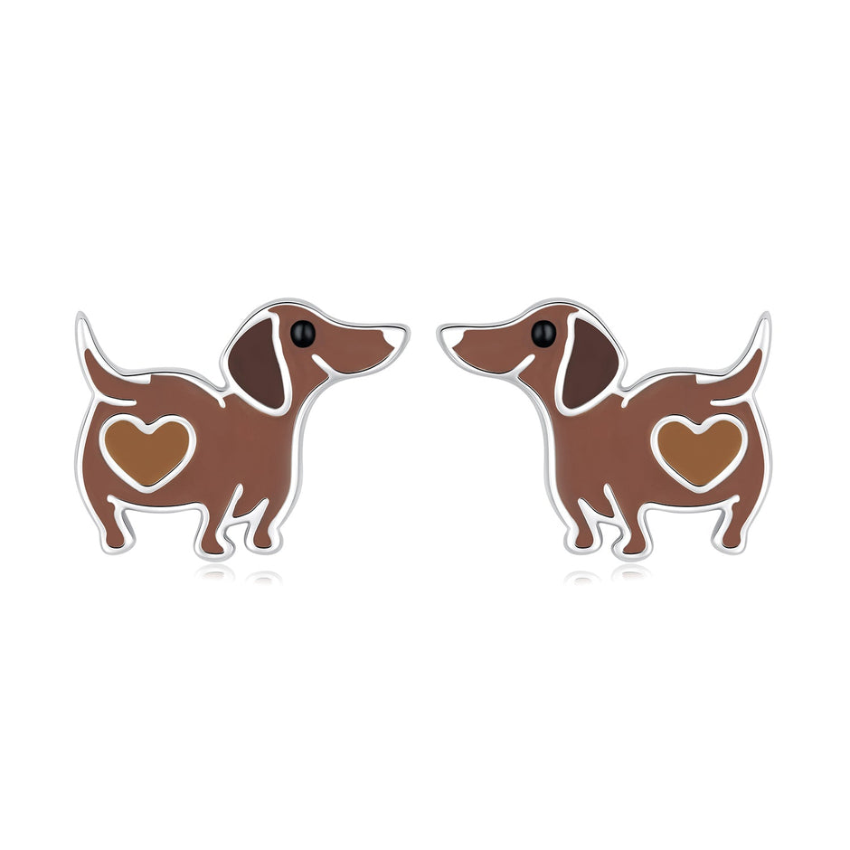 925 Sterling Silver Enamel Oxidized Earrings for Women