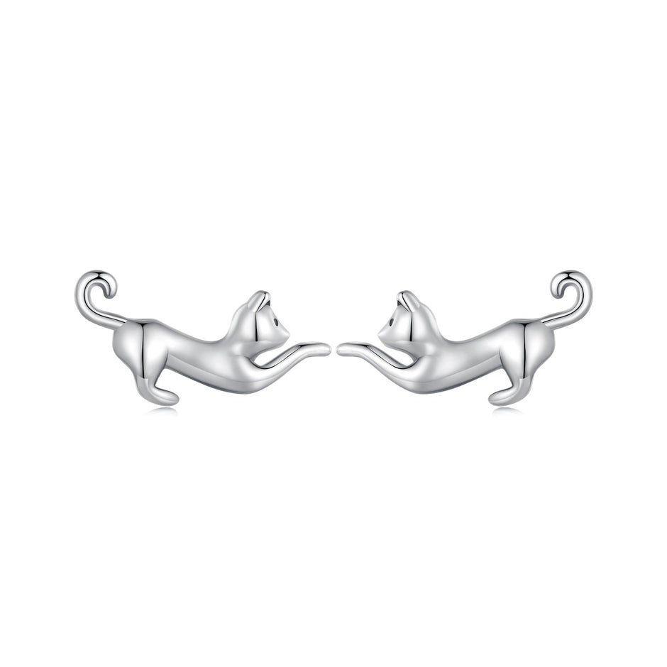 925 Sterling Silver Oxidized Earrings - 7*11mm for Women