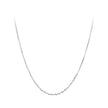 925 Sterling Silver Plated Platinum Necklace 45.0 cm for Men