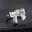 925 Sterling Silver Moissanite 0.1ct Earrings with White Gold Plating for Women