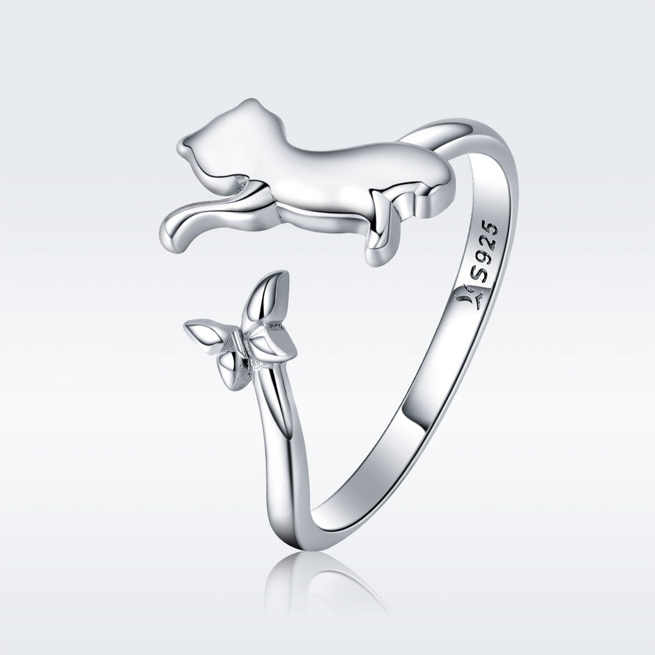925 Sterling Silver Ring with 0.2cm Width and 1.2cm Claw Height