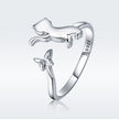 925 Sterling Silver Ring with 0.2cm Width and 1.2cm Claw Height