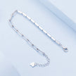 925 Sterling Silver Pavé Setting CZ Bracelet with Platinum Plating, Adjustable 14.5+3cm, for Women