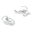 925 Sterling Silver Earrings for Women - Oxidized - 1.9x1.2cm