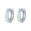 925 Sterling Silver Opal Earrings for Women