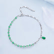925 Sterling Silver Bracelet with Pavé Setting CZ - 210mm - for Women