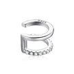 925 Sterling Silver Plated Platinum CZ Earrings for Women