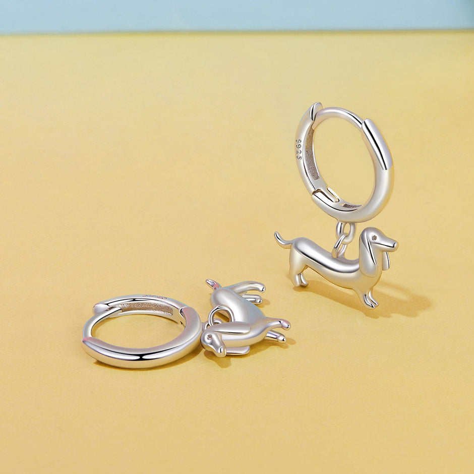 925 Sterling Silver & Plated White Gold Earrings for Women