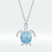 925 Sterling Silver Adjustable Necklace with Pavé CZ and Enamel, 44cm