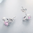 925 Sterling Silver Earrings with Pavé Setting CZ for Women