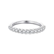 925 Sterling Silver Moissanite 0.03ct Ring Size 6A for Women
