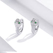925 Sterling Silver Earrings with Plated Platinum and CZ for Women
