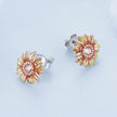 925 Sterling Silver Enamel & Glass Earrings for Women