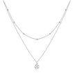 925 Sterling Silver Adjustable Necklace with Pendant for Women