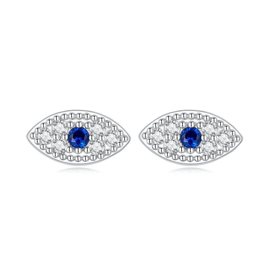 925 Sterling Silver & Pavé Setting CZ Earrings