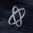 S925 Sterling Silver Moissanite Ring Size 8