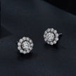 925 Sterling Silver 0.5 Carat Moissanite Earrings for Women