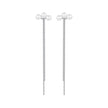 925 Sterling Silver White Gold Plated Shell Pearl Earrings