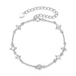 925 Sterling Silver 15+6cm Pavé Setting CZ Bracelet for Women