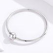 925 Sterling Silver Adjustable Bracelet Style Nan Size 17cm for Men