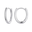 925 Sterling Silver Earrings - 14x2mm with Oxidized Finish for Women