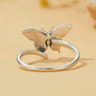925 Sterling Silver Oxidized Silver 1.4mm Width Rings for Women