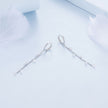 S925 Sterling Silver Pavé Setting CZ Earrings for Women