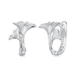 925 Sterling Silver Earrings - 1.3*0.95cm - Plated White Gold - For Women