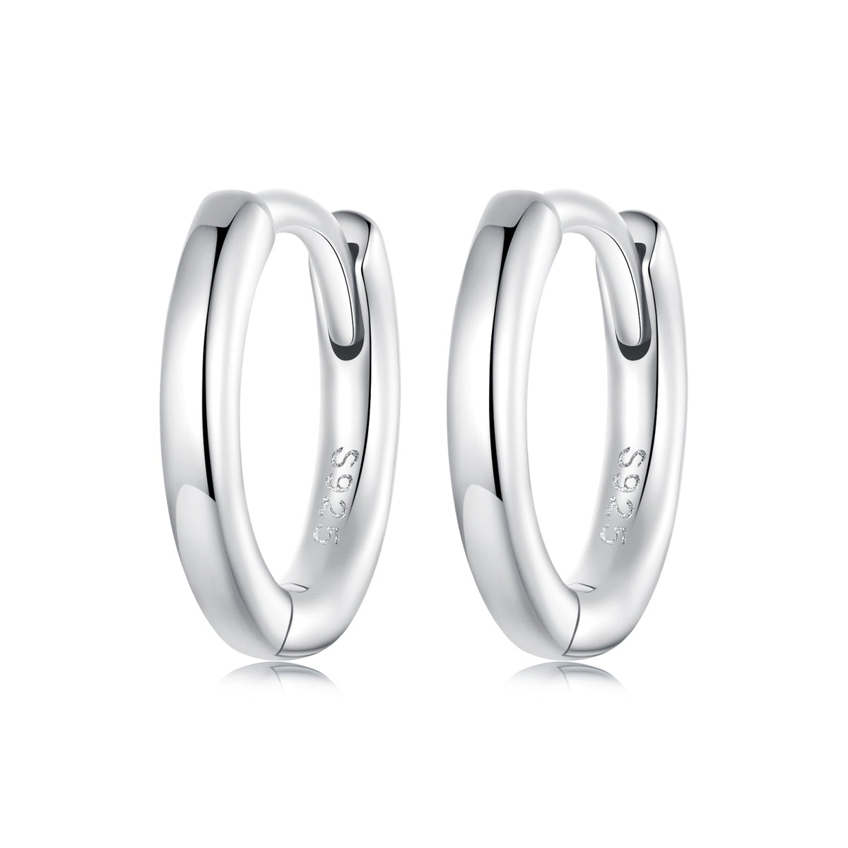 925 Sterling Silver & White Gold Plated Earrings for Women