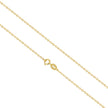 925 Sterling Silver + Plated White Gold Necklace 40cm for Women