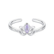 925 Sterling Silver 1.9mm Pavé Setting White Gold Plated Ring