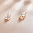 925 Sterling Silver & Plated Gold CZ Earrings for Women